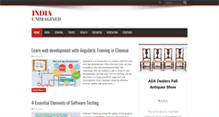 Desktop Screenshot of indiaunimagined.com
